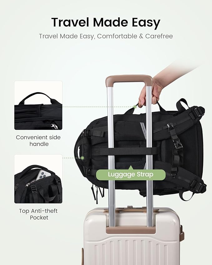 LOVEVOOK Everyday Laptop Backpack for Women & Men With Tumbler Holder,15.6 Inch Classic Travel Work College Teacher Carry on Backpack Purse,Waterproof Computer laptop Bag Hiking Backpack,Olive Green