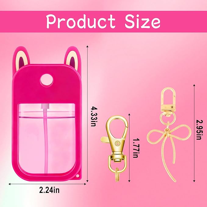 Hand Sanitizer Spray Case Compatible with Touchland Silicone Case for Touchland 1 FL OZ/30 mL Keychain Accessory Gifts