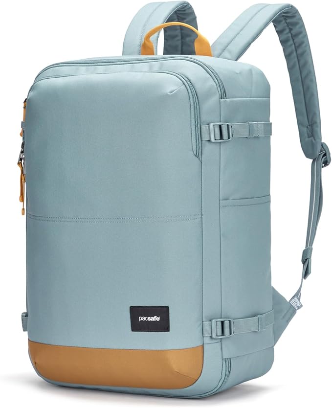 Pacsafe GO Anti Theft 34L Carry-on Backpack, Fresh Mint