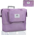 ZGWJ Travel Tote Bags, Expandable Overnight Weekender Bag for Women Foldable Carry-On | Expandable, Overnight, Foldable, Carry-On