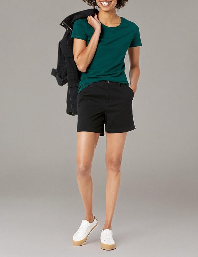 Amazon Essentials Women's Regular-Fit Short-Sleeve T-Shirt (Crewneck and V-Neck Options), Multipacks