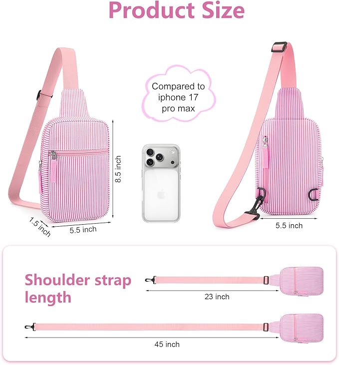 Mothers Day Gifts for Daughter, Birthday Graduation Gifts for 8 9 10 11 12 Year Old Teens Girls Her,Fanny Pack Sling Crossbody Bag Belt Bags Purse, Preppy Teen Girl Gift Trendy Stuff Travel Essentials
