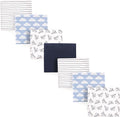 Hudson Baby Unisex Baby Cotton Flannel Receiving Blankets Bundle, Paper Airplane, One Size