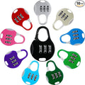 Moxweyeni 10 Pcs Digit Combinations Padlock Safe Cipher Lock Mini Combination Resettable Number for Suitcases Luggage Briefcases Computer Bags(Cute Style,Multicolor)