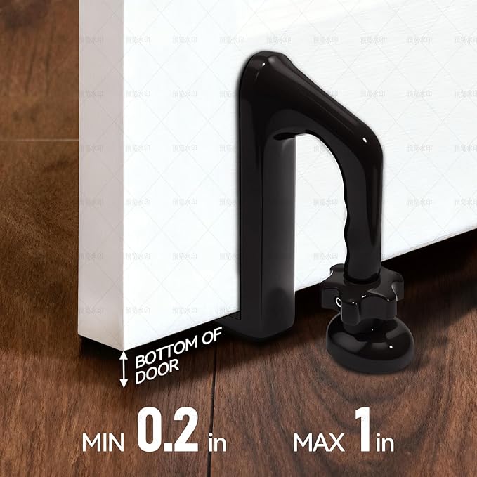 Portable Door Stopper, Aluminum Alloy Anti-Slip Safety Device, Suitable for Personal Protection During Travel or Apartment Living.(Break)