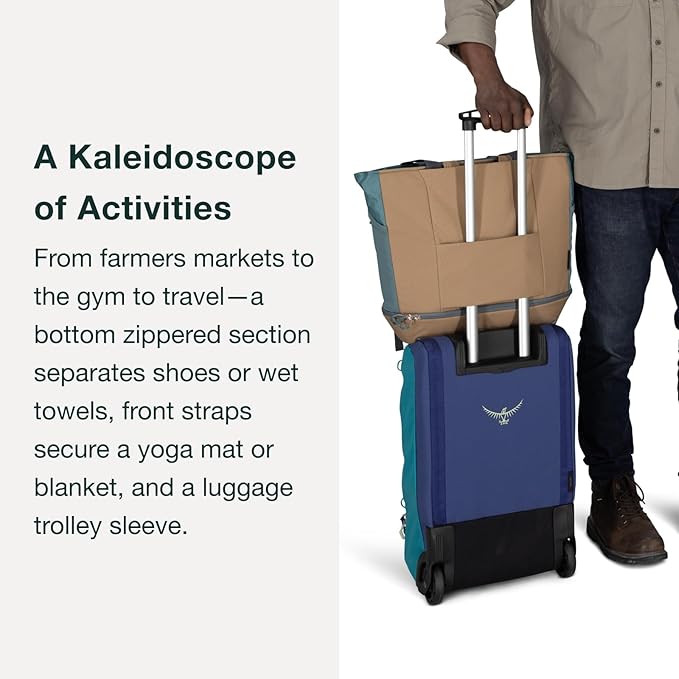 Osprey Daylite Large Tote Weekend Pack - Shoulder or Backpack Carry with Laptop Sleeve & Shoe Compartment