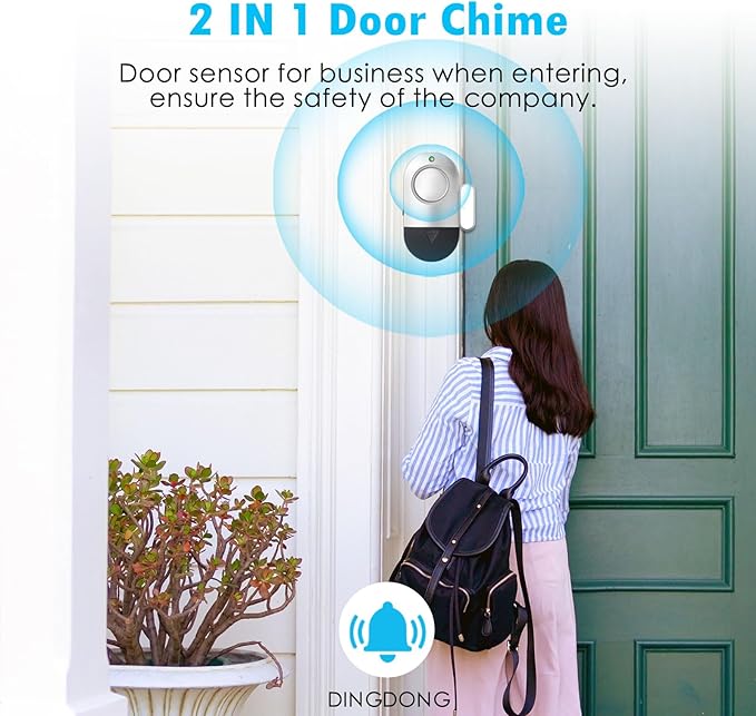 Window Door Alarm, Toeeson 120DB Pool Alarm for Kids Safety, Door Chime for Store Home