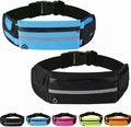 Anti-theft Invisible Waist Bag, Anti-Theft Money Belt Multifunctional Outdoor Sports Waist Bag, for Outdoor Running (Black+Blue)
