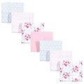 Luvable Friends Unisex Baby Cotton Flannel Receiving Blankets, Floral 7-Pack, One Size