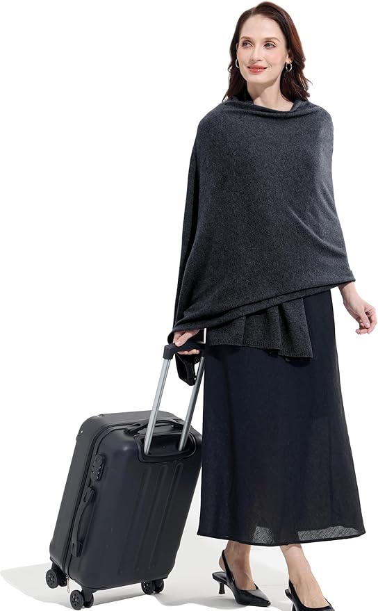 Soft Cashmere Blend Wrap Chic Scarf Stole for Women Wayfarer Travel Extra Large 87"x28"