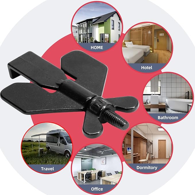 1 PCS Portable Door Lock,Door Lock,Home Security Door Locker Travel Lockdown Locks for Additional Safety and Privacy Protion,Door Lock Security Devices,for Home Hotel School Apartment