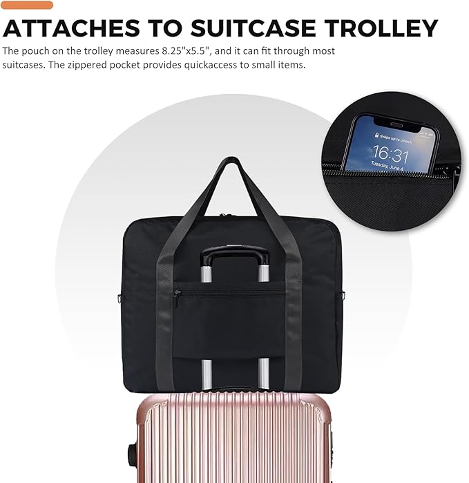 For Frontier Airlines Personal Item Bag 18x14x8 Underseat Travel Duffel Bag Carry on Luggage for Women and Men 30L (With Shoulder Strap)