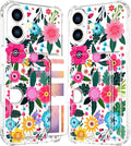 Compatible with iPhone 16 Plus Case Card Holder for Women Cute Design,Wallet Phone Cases Transparent Cool Kawaii Protective (Clear Floral Spring Blossom)