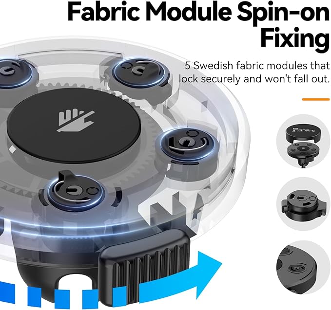 TELESIN 2 in1 Magnetic Mount for Insta 360 Go3/Go3s, Fabric Mount with 360° Rotation Ball Head, Flexible Fixed Angle, Action Camera Accessories for Insta 360 Go3/Go3s