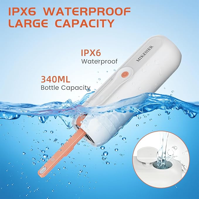 Portable Bidet for Travel, Rechargeable Electric Travel Bidet Sprayer with LED Display, 340ml Bottle Capacity, Waterproof High Pressure Handheld Travel Bidets for Men Women Cleaning