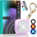 WSDCAM Personal Safety Alarm for Women, 130dB Loud Keychain Alarm with 3-Color LED Safety Light, Rechargeable Self Defense Keychain Personal Alarms for Women, MissCubie™GlowSafe Box (Purple)
