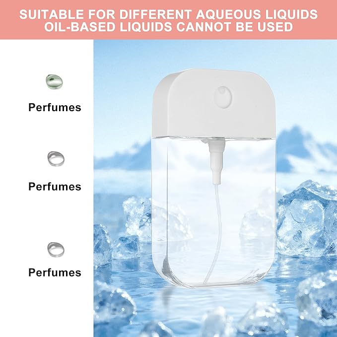 Refillable Hand Sanitizer Spray Bottle Keychain - 1oz / 30ml Leakproof Empty Spray Bottle with Silicone Case, Funnel & Clip,Portable Mini Travel Sanitizer Holder for Purse, Pocket, Gym Bag