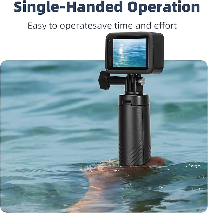 Floating Selfie Stick Hand Grip Tripod, Waterproof Extendable Selfie Monopod for GoPro Hero 13, 12, 11, 10, 9, 8, DJI OSMO Action 5 Pro 4 3、Insta360 Ace Pro 2 and Most Action Camera