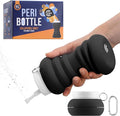 Cynpel Foldable Peri Bottle - Compact Leak-Proof Portable Travel Bidet Sprayer - Ideal for Postpartum Care Perineal Spray Wash & Personal Hygiene - Jet Spray Portable Bidet - Black