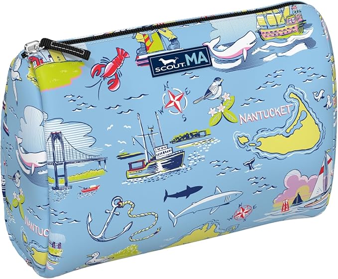 SCOUT Packin' Heat - Large, Water-Resistant, Zip Close Makeup Bag for Women- Toiletry Travel Bag - Cosmetic Bag