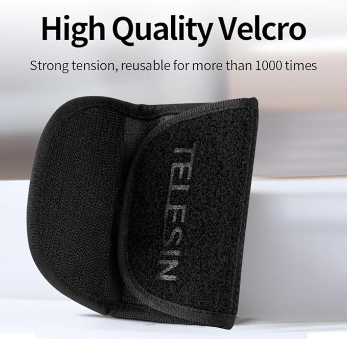 TELESIN Anti-Slip Backpack Shoulder Strap Mount Clip for GoPro Hero 13/12/11/10/9 MAX, DJI Osmo Nano Action 3/4/5 Pro/6, Insta360 X5/X4/X3/Ace Pro 2, AKASO – Bag Belt Holder for Biking, Hiking, Travel