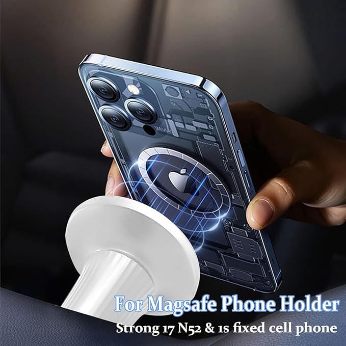 CLQ Magnetic Airplane Phone Holder Mount, for Magsafe Airplane Travel Essentials Accessories, 360° Rotating Adjustable Length Handsfree Phone Stand for iPhone/Pro/Max/Magsafe Case/Smartphones