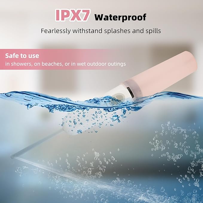 Hibbent Portable Bidet for Travel, High Pressure Handheld Electric Sprayer, Rechargeable Travel Bidet for Women & Men, Personal Hygiene Cleaning, Soothing Postpartum Care, Pink