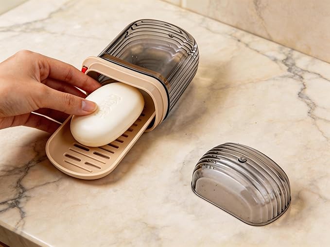 2 Pack Small Travel Soap Case, Leakproof Soap Container, Portable Bar Soap Container Holder for Gym, Camping Essentials, Hiking, Travel Size