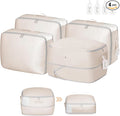 Comforter Storage Bag 66 L - 4 Pack Blanket Storage Organizer Compression Bags, Large Capacity Ultra Space Saving Self Organize for Bedding, Pillow, Duvet, Sheet Storage with Zipper Window