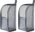 Fauppt Portable Lightweight Travel Toiletry Bag Standing Toiletry Bag,2026 EVA Mesh Cosmetic Waterproof Bag Travel Essentials (Grey*2)