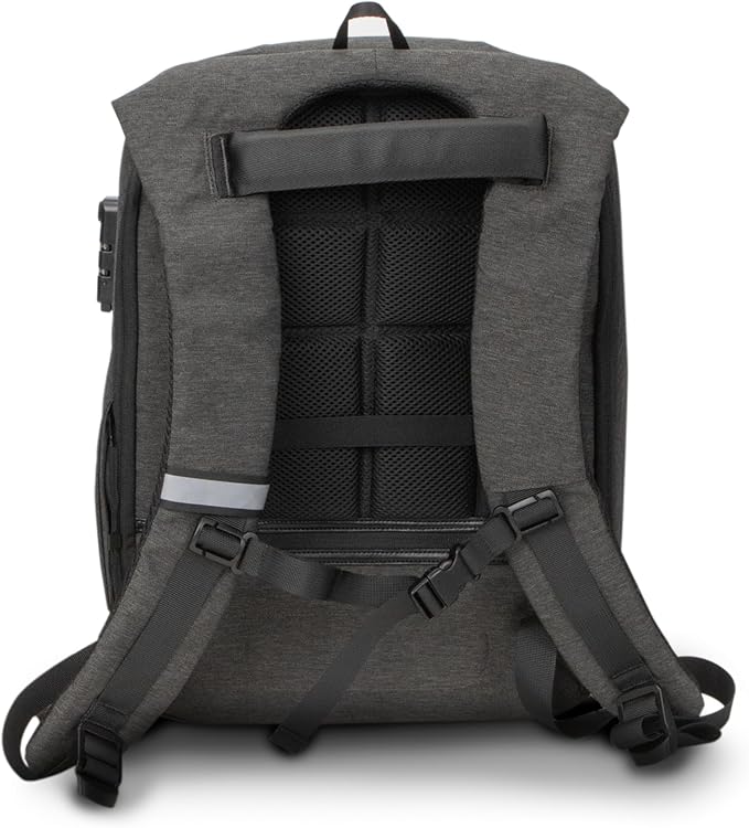 AT&T Essentials 15" Laptop Backpack - School/College Bag with USB Port, TSA Lock, Anti-Theft & Waterproof