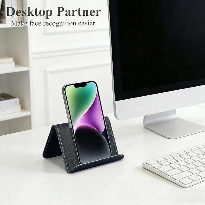 QIELIZI Airplane Travel Essentials for Flying Flex Flap Cell Phone Holder & Flexible Tablet Stand for Desk, Bed, Treadmill, Home & in-Flight Airplane Travel Accessories(1-Triangle Black)