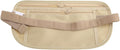 Upgraded Money Belt for Travelling Security Money Pouch for Cash Cards Keys & Passport Quality ronMade Khaki, approx 13x26cm/5x10in