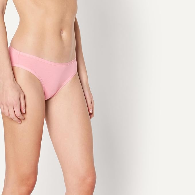 Amazon Essentials Women's Breathable Cotton Bikini Brief Underwear with Full Coverage, Multipacks