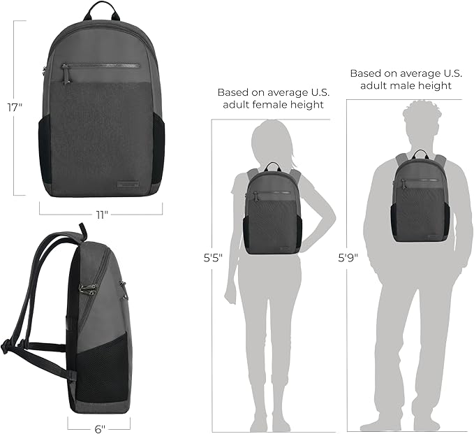 Travelon Anti-Theft Metro Backpack with RFID blocking pouch