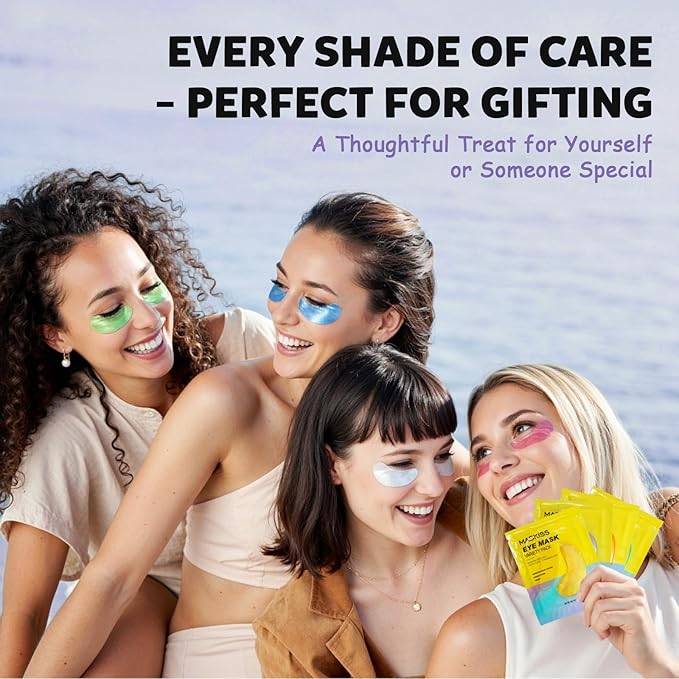 Maskiss Under Eye Patches Variety Pack (48 Pairs), Mothers Day Gifts for Mom, Eye Masks for Dark Circles Puffy Eyes With 8 Colors (6 Pairs/Color), Vegan Skin Care Gifts for Women