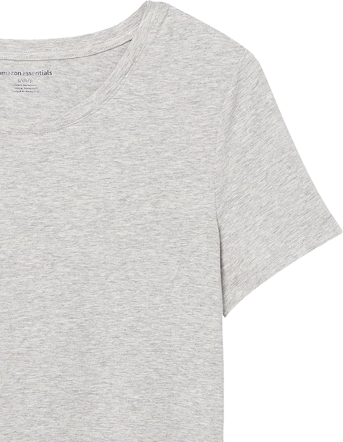 Amazon Essentials Women's Regular-Fit Short-Sleeve T-Shirt (Crewneck and V-Neck Options), Multipacks