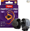 Alpine PartyPlug Concert Ear Plugs - Noise Reduction Ear Plugs for Party, Concert, Festival and Music - Reusable Earplugs (Pro Black (Multisize))