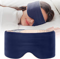 SARISUN Sleep Mask,Eye Masks for Sleeping,for Women/Men/Nap/Travel/Yoga, Dual-Side Blackout Eye Covers for Side Sleeper,No Strap Desigh,Adjustable Band,Pressure-Free,Wrapped Around Dark Purple