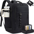 LOVEVOOK 40L Travel Backpack for Men Women, Waterproof Carry On Backpack for Work & Travel, Flight Approved Personal Item with 3 Packing Cubes, TSA Bag Fits 17.3" Laptop,Black