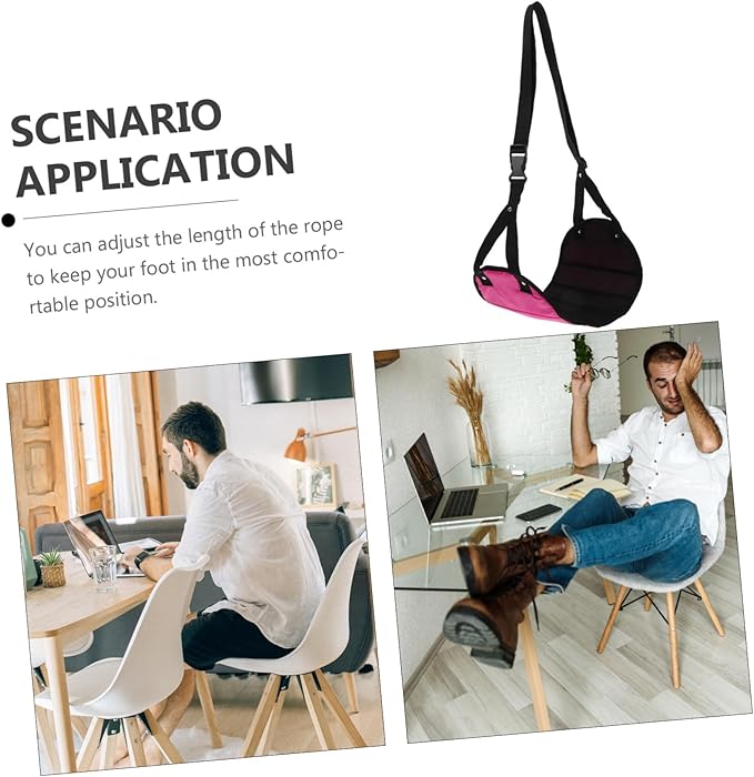 Portable Foot Rest for Airplane Travel Foot Hammock Cushion for Comfort Flights Lightweight Travel Accessory to Relieve Muscle Strain and Fatigue