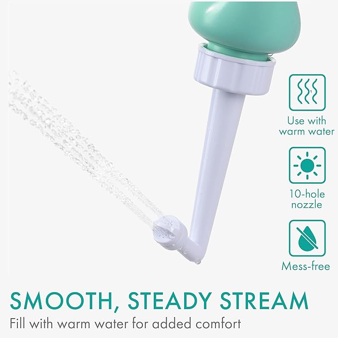 Cynpel Peri Bottle - Postpartum and Perineal Care - FSA HSA Eligible - Portable Hand Held Travel Bidet Sprayer for Women or Men - Handheld Jet Spray Bottle for Toilet - Pack of 1 - Blue