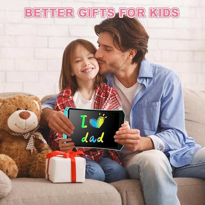 LCD Writing Tablet, 2 Pack Toddler Kids Toys, 10 Inch Doodle Board Drawing Pad, Travel Essentials Kids Games, Back to School Supplies Toys Birthday Gifts for Girls Boys Age 3-8
