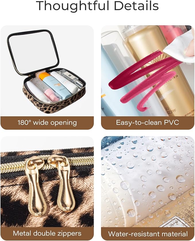 3 Pack Clear Makeup Bags for Women, TSA Approved Toiletry Bag Set for Travel Size Toiletries Carry on Travel Organizer Bags Waterproof Cosmetic Case Zipper Pouch Set Car Accessories Essentials