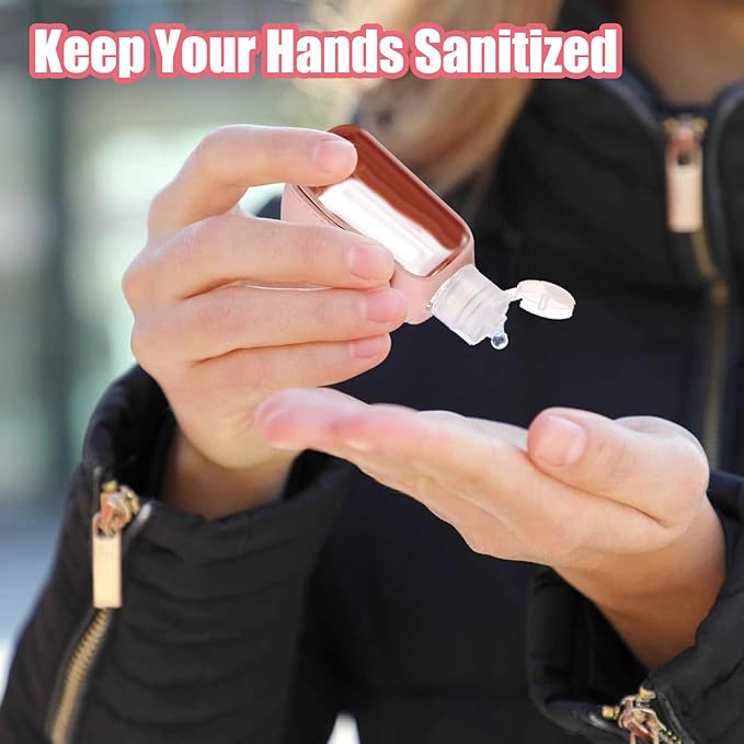 12Pcs Hand Sanitizer Keychain, 30ml Portable Leather Hand Sanitizer Holder Travel Size Keychain Refillable Bottle for Toiletry Lotion Liquid Soap Shampoo (12 Colors)