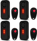 USUPERINK Car Alarm System, 113dB Fake Car Alarm, Motion Alarms for Cars Vehicle Security Alert Automotive Vibration Warning Interior Safety Red LED Light IP66 Waterproof, 4Pcs