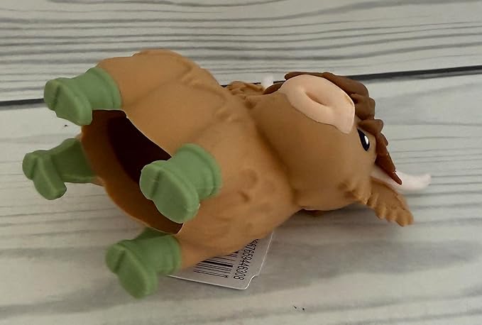 Bath and Body Works Brown Highland Cow With Adorable Realistic Hair and Antlers Pocketbac Hand Sanitzer Holder