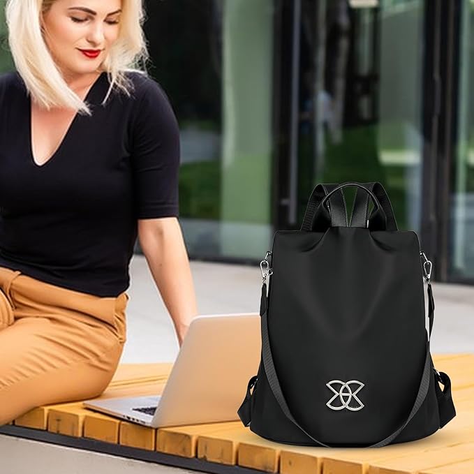 Anti-theft Large Capacity Backpack For Women, Lightweight Leisure Shoulder Bag, Cross Body Back Pack Bag, Multi-Purpose Rucksack Backpack With Adjustable Strap For School Work Commuting Traveling
