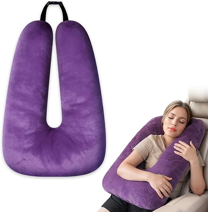 Atablyn Travel Pillows for Car Back Seat U Shaped Travel Pillow Cushion Car Pillow for Family Sleeping Airplane Adults and Children Head Neck and Body Support Long Distance Journey Accessories