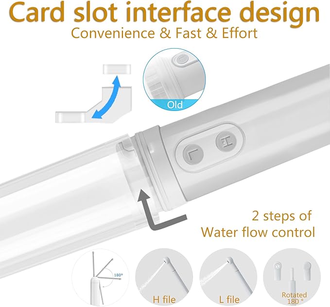 [2nd Generation] Portable Travel Bidet by GUSTYLE, IPX6 Waterproof Electric Bidet Sprayer with Automatic Decompression Film and Nozzle 180 Degree Adjustment (140ml)